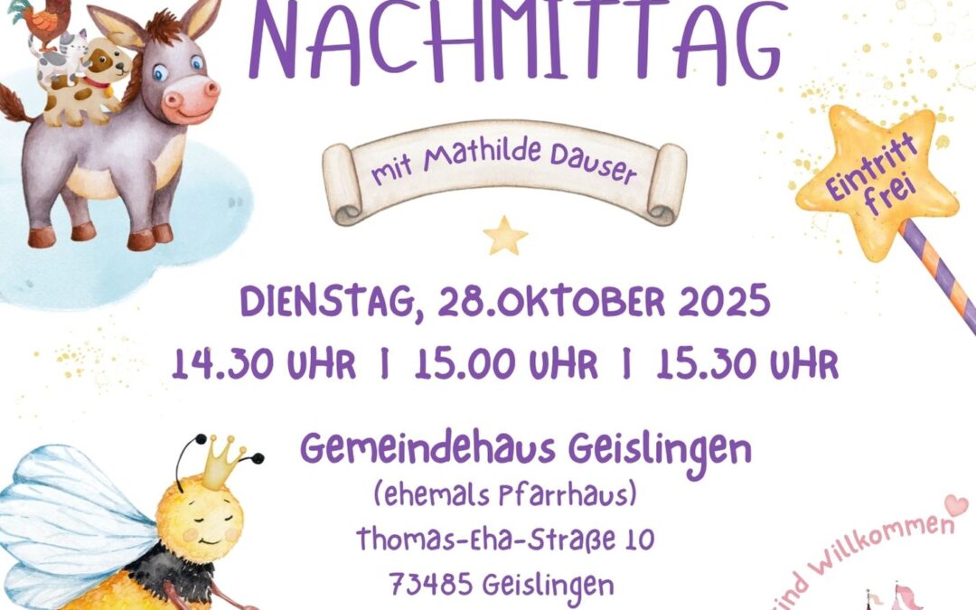 Märchennachmittag (für Kinder ab 4 Jahren)