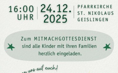 Weihnachtsgottesdienst für Familien in Geislingen am 24.12.2025