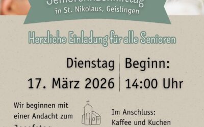 Seniorennachmittag in St. Nikolaus, Geislingen