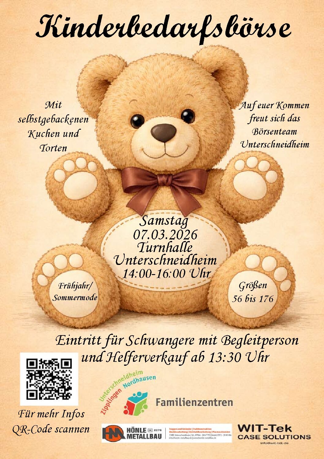 Kinderbedarfsbörse am 7. März 2026