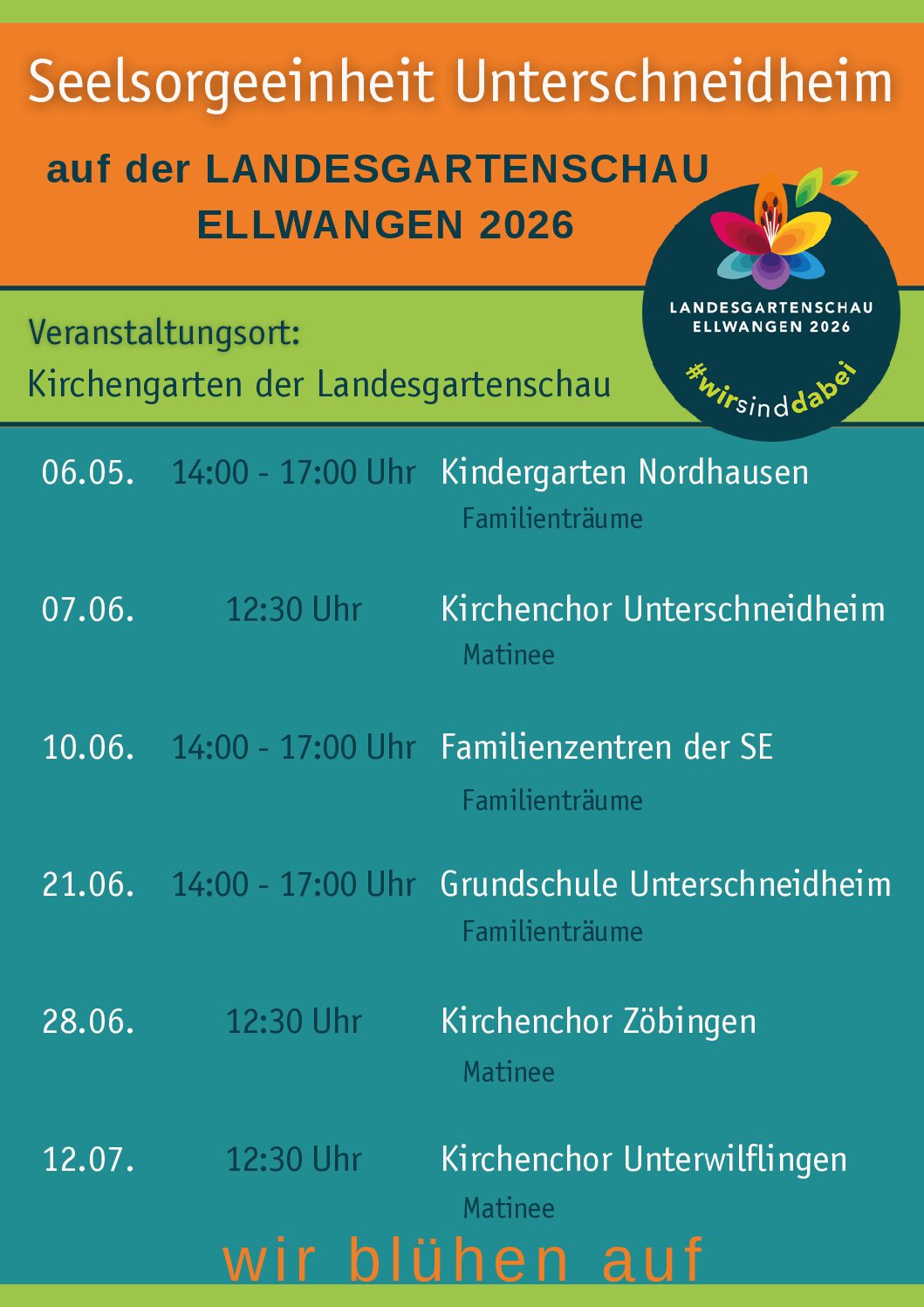 Seelsorgeeinheit Unterschneidheim auf der Landesgartenschau Ellwangen