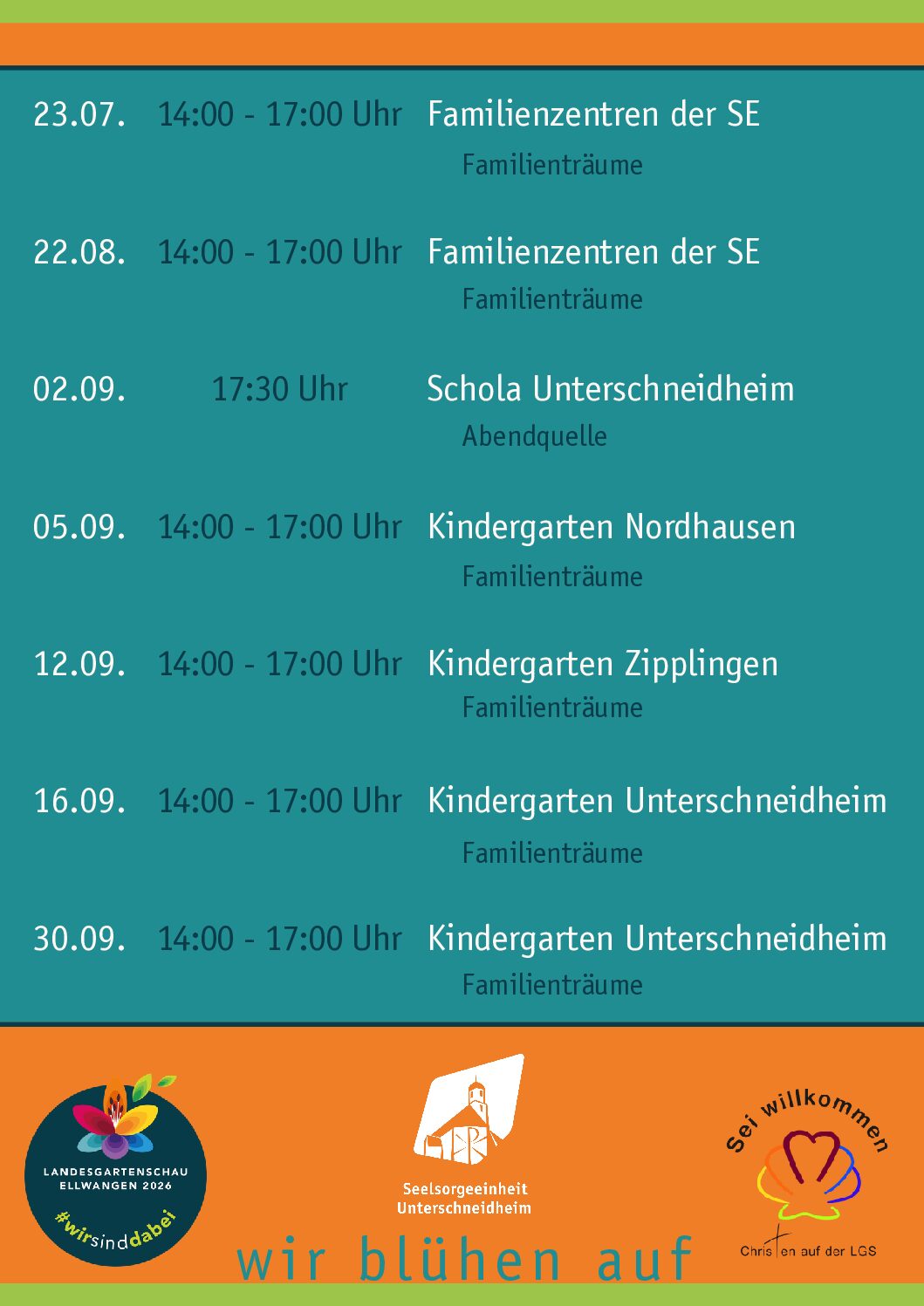 Seelsorgeeinheit Unterschneidheim auf der Landesgartenschau Ellwangen